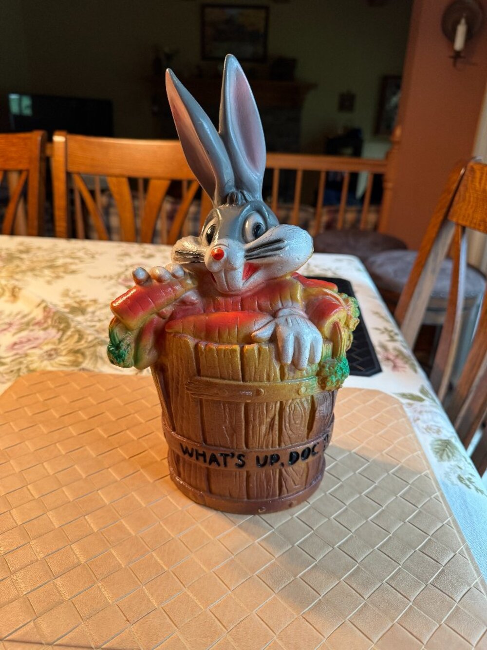 Vintage Bugs Bunny Toy Bank Warner Brothers What's up Doc? 1972